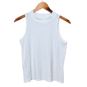 Nation LTD White Tank Top Size XS Pima Cotton Slub Neutral Layering
